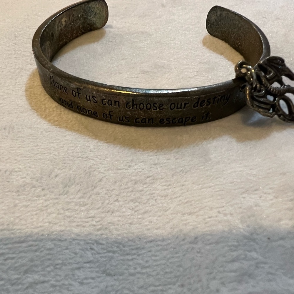 Dragon Charm Cuff Bracelet